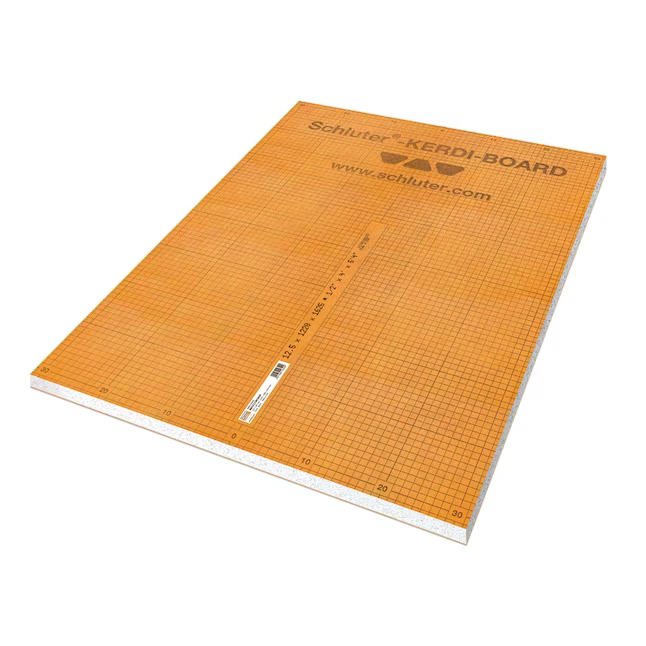 Schluter Systems Kerdi-Board, wasserdichte Trägerplatte aus Polystyrolschaum, 1,22 m x 2,44 m x 1,27 cm