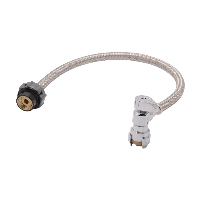 Tope recto de 1/2 pulg. x Conector de grifo Click Seal® NPSM de 1/2 pulg. x 30 pulg.