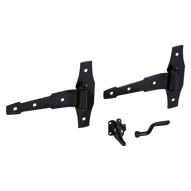 National Hardware 8-in Black Gate Hardware Kit