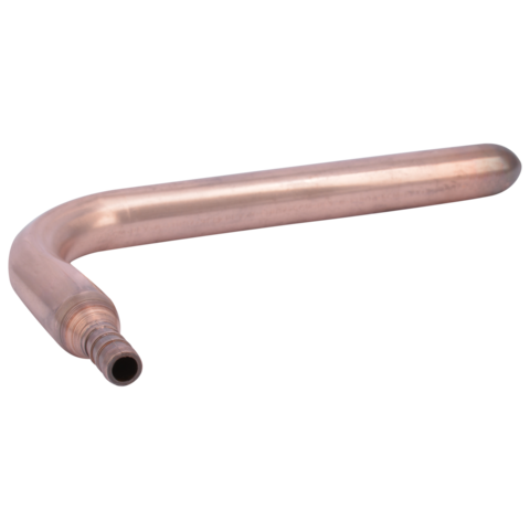 SharkBite 3/8 in. PEX Barb x 6 in. Copper Stub-Out 90-Degree Elbow Fitting