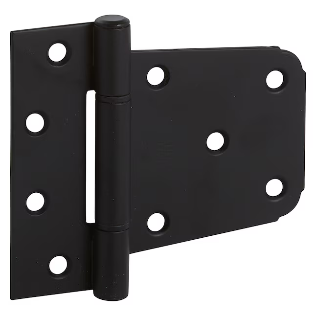 National Hardware 3-1/2-in Black Gate Hinge