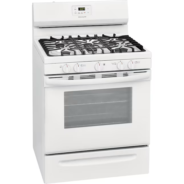 Frigidaire 30-in 5 Burners 5-cu ft Freestanding Natural Gas Range (White)