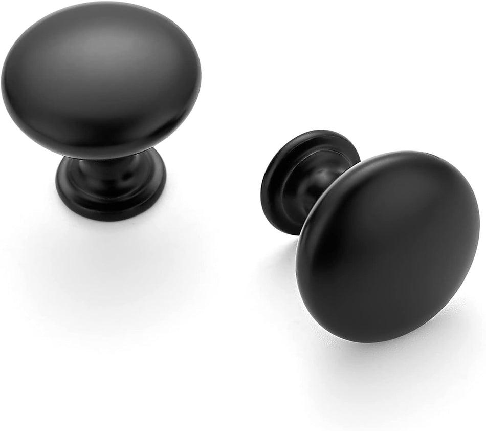 SABER SELECT  Matte Black Round Cabinet Knobs