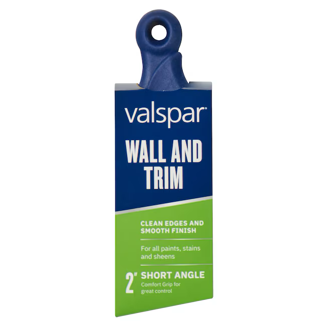 Valspar Pincel angular de poliéster reutilizable de 2 pulgadas (cepillo de banda)