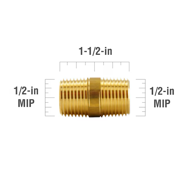 Proline Series 1/2-in x 1/2-in Threaded Male Adapter Nipple Fitting