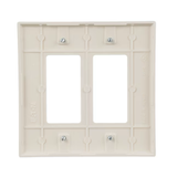 Eaton Placa de pared decorativa para interiores de plástico color almendra claro, tamaño jumbo, 2 unidades