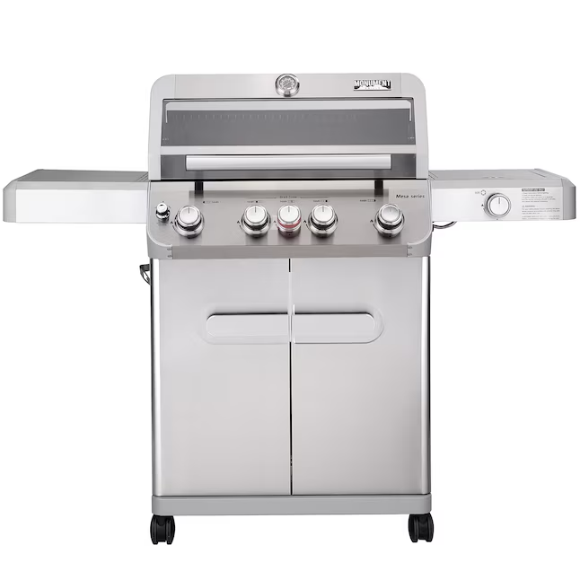 Monument Mesa Stainless Steel 5-Burner Liquid Propane Infrared Gas Grill with 1 Side Burner