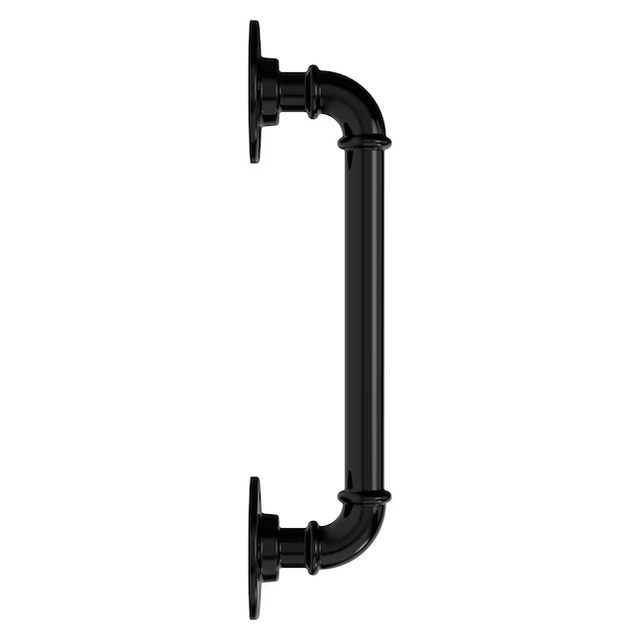 National Hardware N166-013 8-in Industrial Pipe Handle in Black