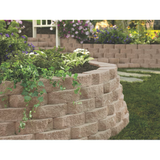 6-in H x 16-in L x 11.5-in D Tan Concrete Retaining Wall Block