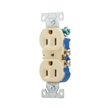 Eaton 15-Amp 125-volt Residential Duplex Outlet, Ivory (10-Pack)