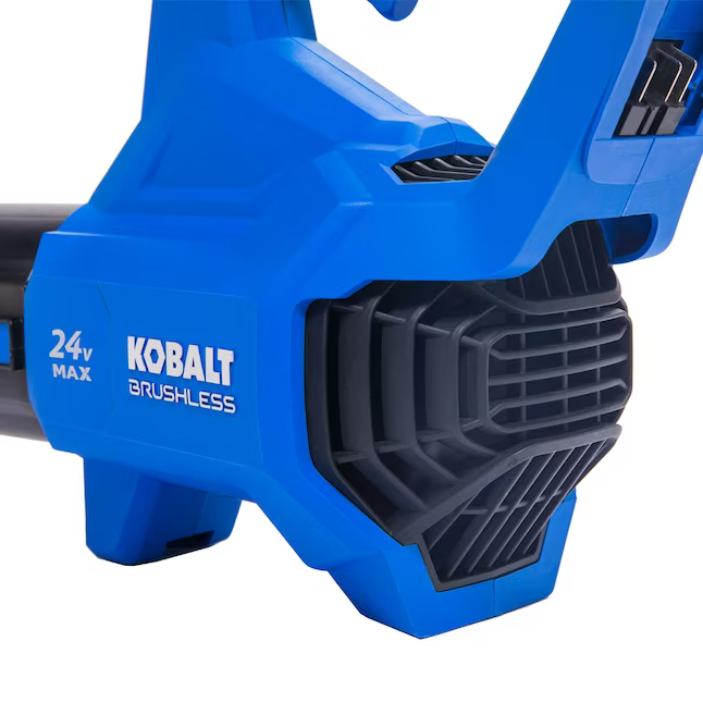 Kobalt Soplador de hojas portátil con batería de 24 voltios, 500 CFM, 120 MPH, 4 Ah (batería y cargador incluidos)