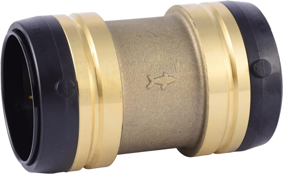 SharkBite 2 in. x 2 in. Brass Push Coupling