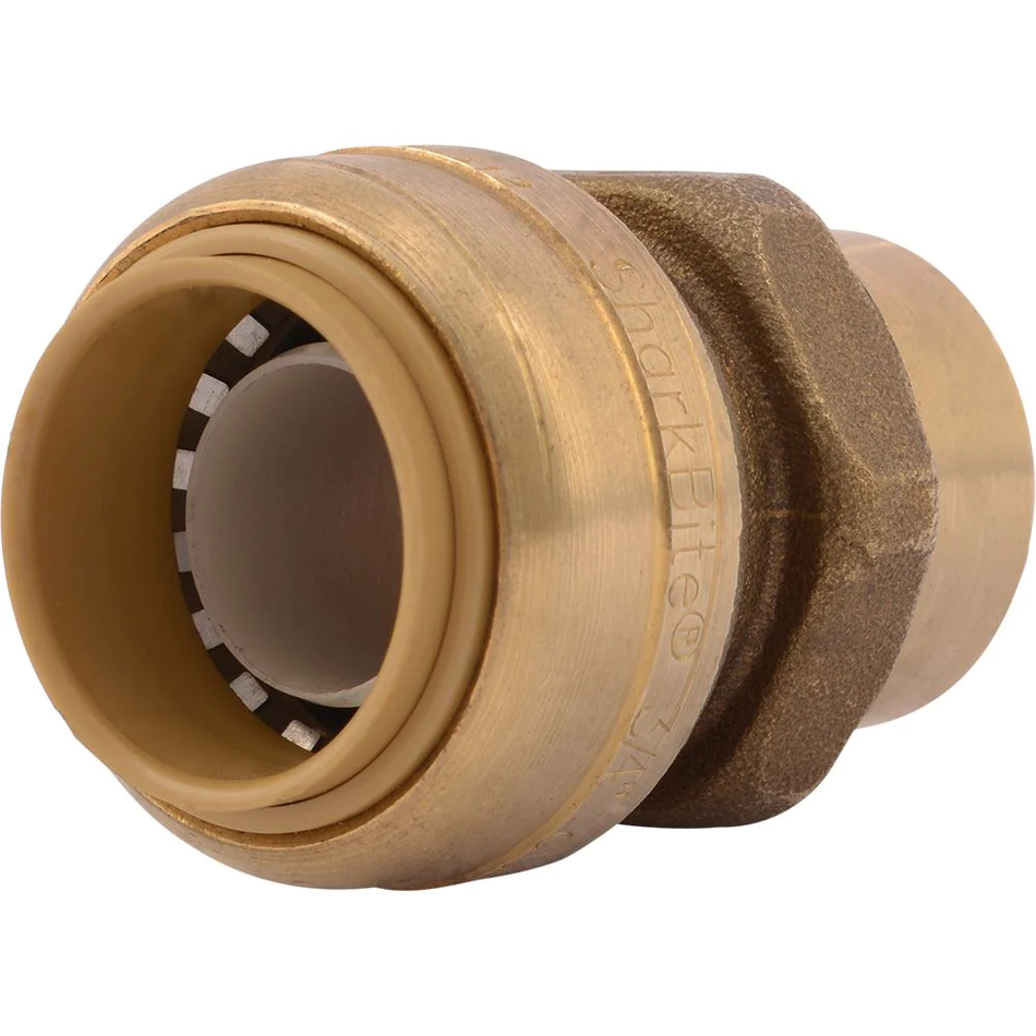 SharkBite 3/4 in. x 1/2 in. FNPT Brass Push Female Adapter