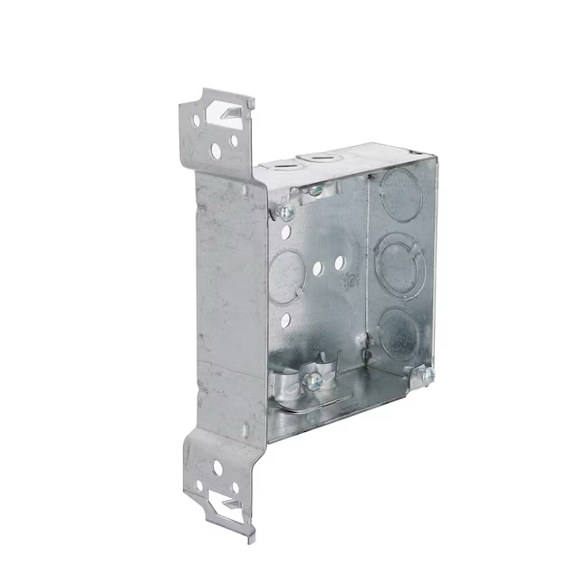 Hubbell RACO 1-Gang Galvanized Steel New Work Square Electrical Box