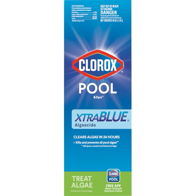 Clorox Pool&Spa 40 oz XtraBlue Algaecide Pool Algae Prevention