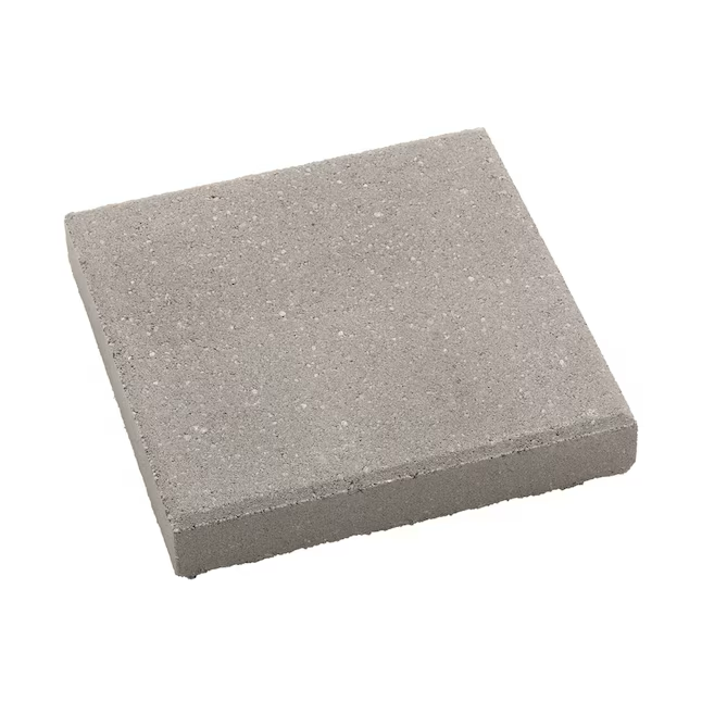 12-in L x 12-in W x 2-in H Square Gray Concrete Patio Stone