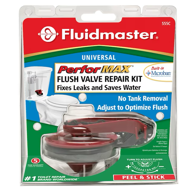 Kit de reparación de tapa de inodoro de plástico Fluidmaster PerforMAX de 2 pulgadas