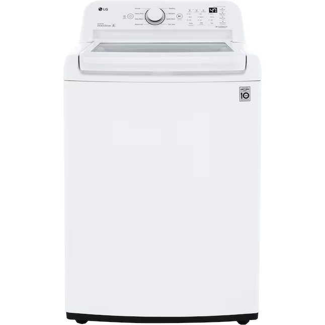 Lavadora de carga superior con impulsor LG ColdWash de 4.5 pies cúbicos (blanca)