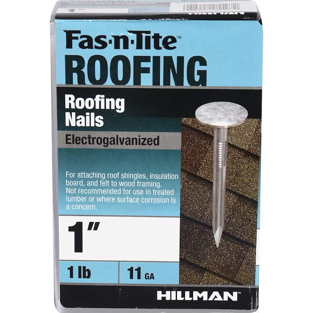 Fas-n-Tite 1-in Smooth Electro-Galvanized Roofing Nails (258-Per Box)