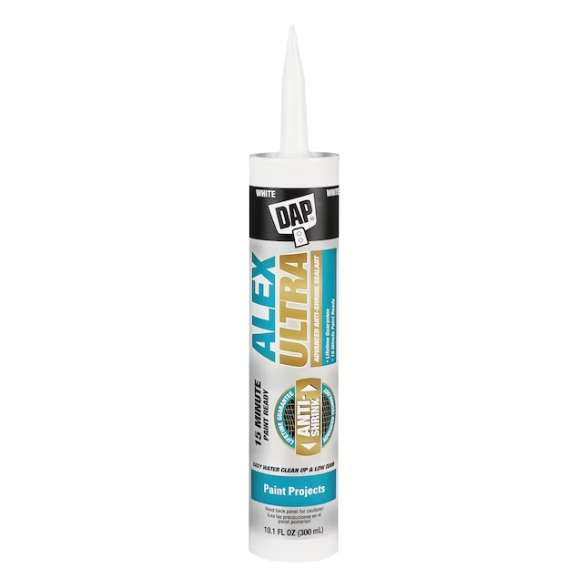 Masilla de látex para pintar blanca DAP Alex Ultra, 10,1 oz