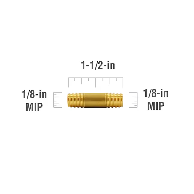 Proline Series 1/8-in x 1/8-in Threaded Male Adapter Nipple Fitting