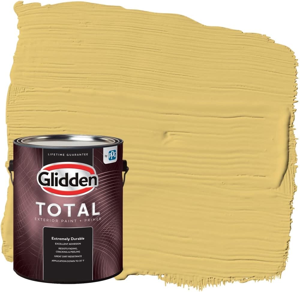 Pintura e imprimador semibrillante para exteriores Total Glidden, Tropical Siesta