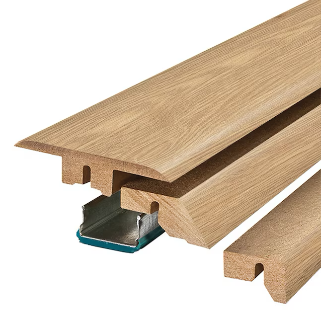 Project Source Lathrop Moldura para piso multiusos de madera laminada de 0,75 pulgadas de alto x 2,37 pulgadas de ancho x 78,7 pulgadas de largo