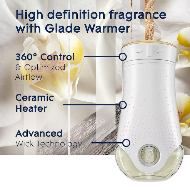 Glade Scented Oil 0.67-fl oz Sheer Vanilla Embrace Refill Air Freshener (2-Pack)