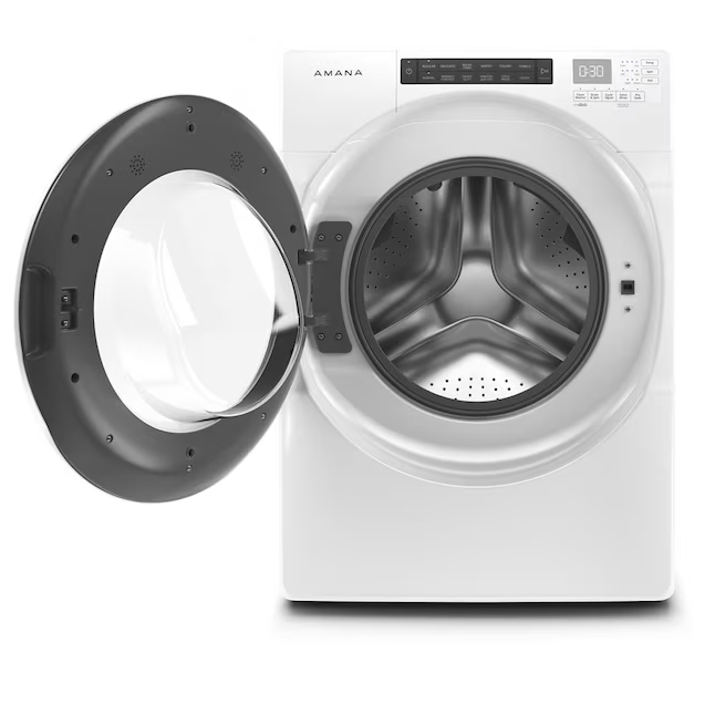 Amana 4.3-cu ft High Efficiency Stackable Front-Load Washer (White) ENERGY STAR