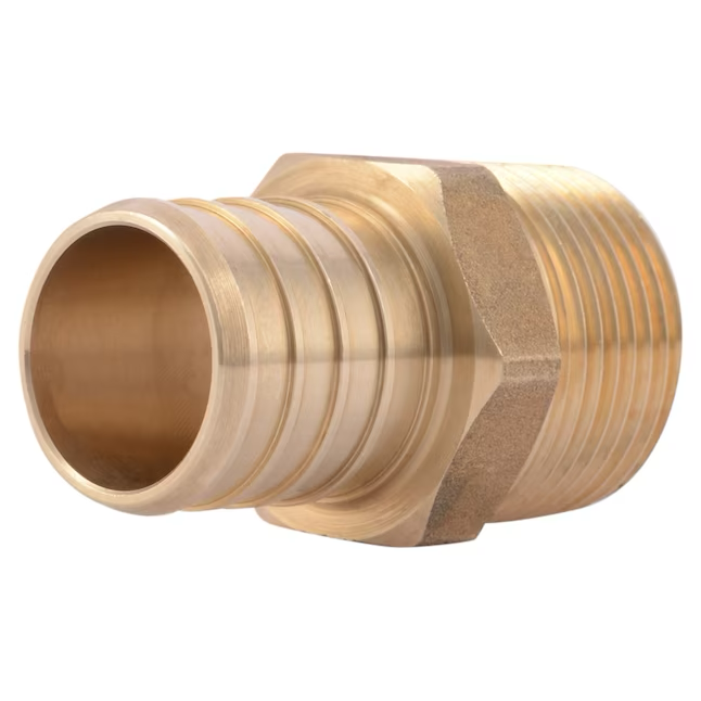 SharkBite 1-in PEX Crimp x 3/4-in MNPT Brass Male Adapter