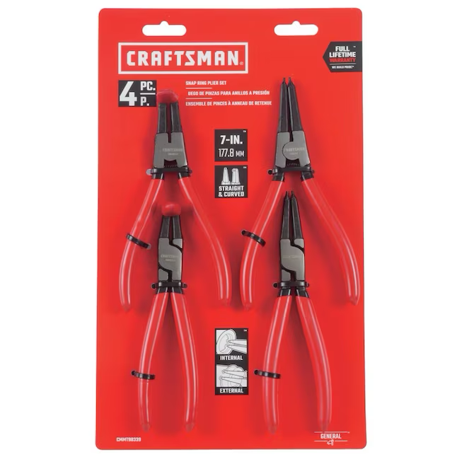 CRAFTSMAN 4-piece Fixed Snap Ring Set