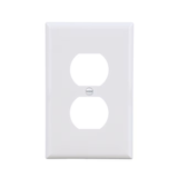 Eaton 1-Gang Midsize White Polycarbonate Indoor Duplex Wall Plate (10-Pack)