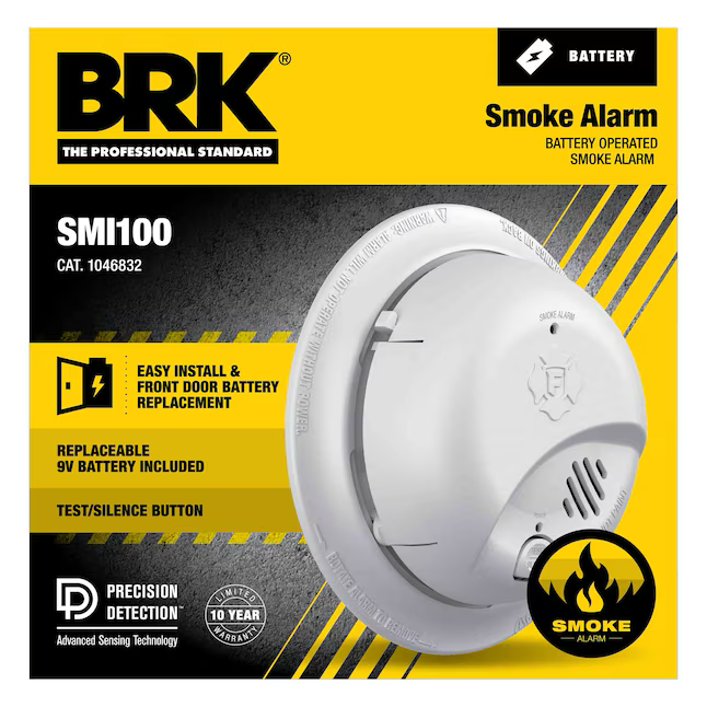 First Alert BRK Battery-operated Ionization Smoke Detector