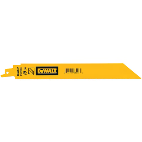 Hoja de sierra alternativa para corte de metal DEWALT bimetálica de 9 pulgadas y 18 (paquete de 5)