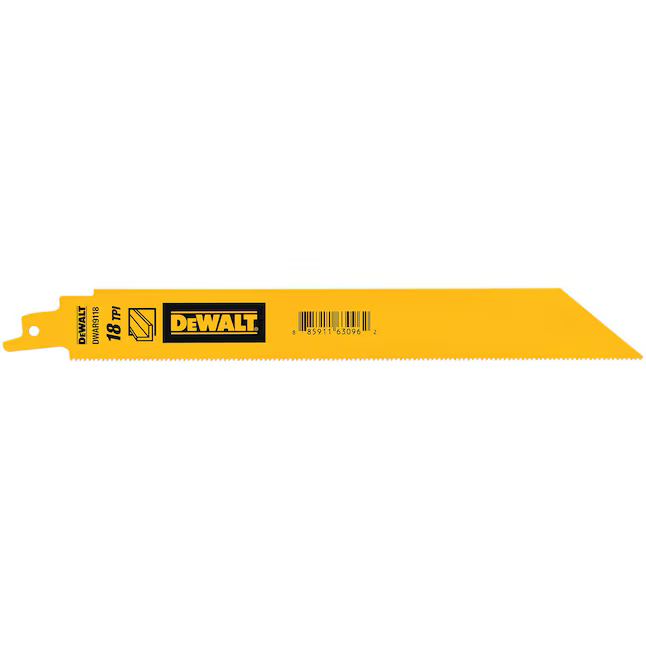 DEWALT Bi-Metall-Säbelsägeblatt 9 Zoll 18 für Metallschneiden (5er-Pack)