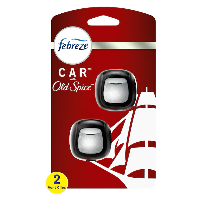 Febreze Car 0.07-oz Old Spice Dispenser Air Freshener (2-Pack)