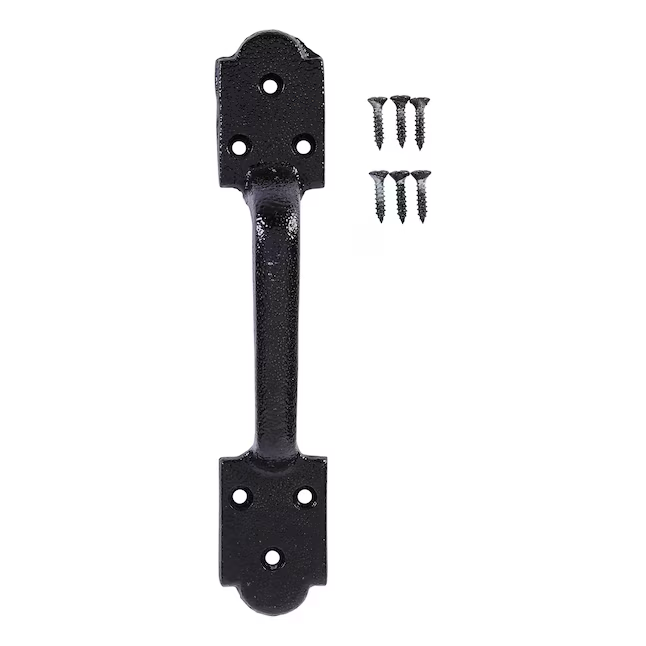 Tirador de puerta negro de 8-1/2 pulgadas de National Hardware