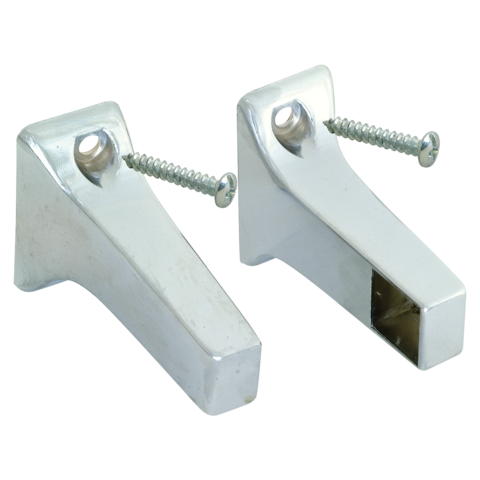 Eastman 3/4 in. Exposed Screw Towel Bar Brackets - Brushed Nickel