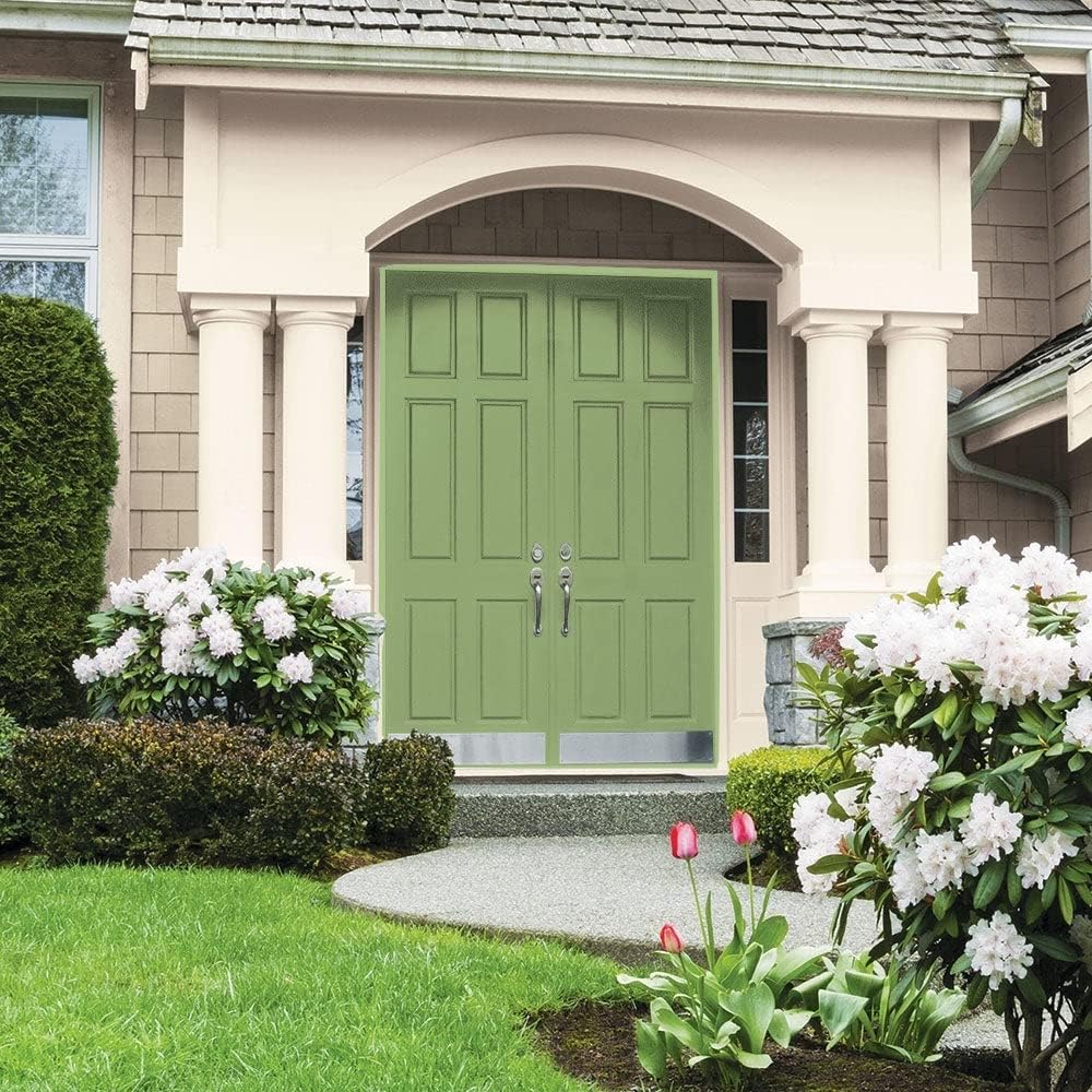 Glidden Total Exterior Paint & Primer Semi-Gloss, Luscious Lime