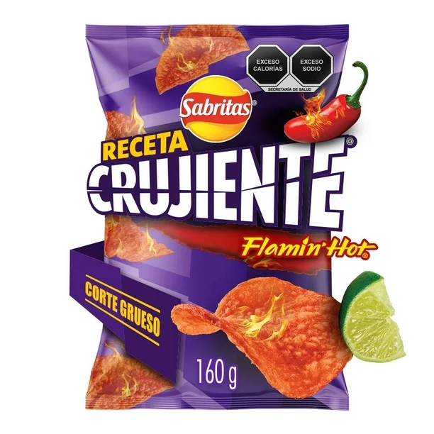 Sabritas Receta Crujiente Flamin Hot Chips (160 G)