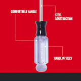 CRAFTSMAN 5-teiliger Schraubendrehersatz mit Acetatgriff, sortiert