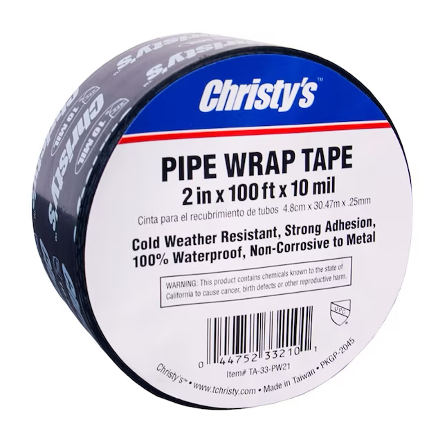 Christy's 2-in x 100-ft Black PTFE Plumber's Tape