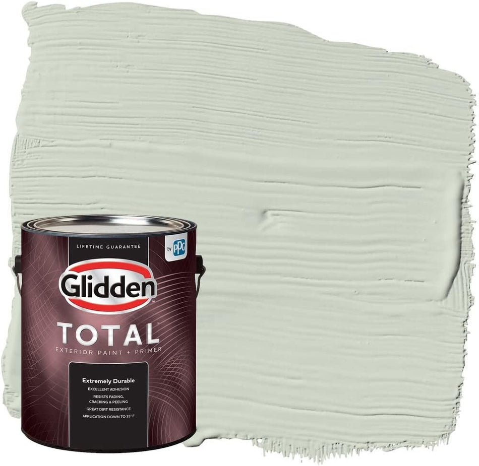 Glidden Total Exterior Paint & Primer Semi-Gloss, Castaway