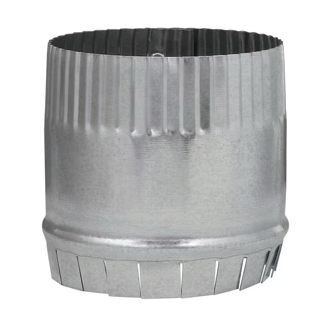 IMPERIAL 4-in 30 Gauge Galvanized Steel Round Duct Starting Collar