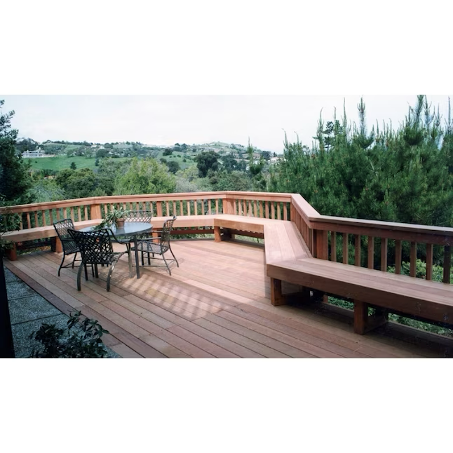 Tabla de terraza verde Redwood de 2 x 6 x 12 pies