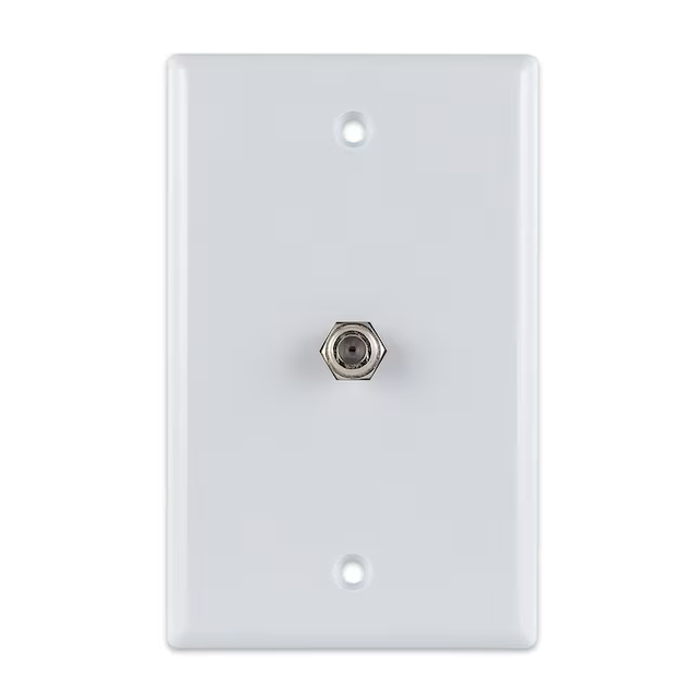 Placa de pared ciega de plástico blanco de tamaño especial para interiores de 1 unidad de Utilitech