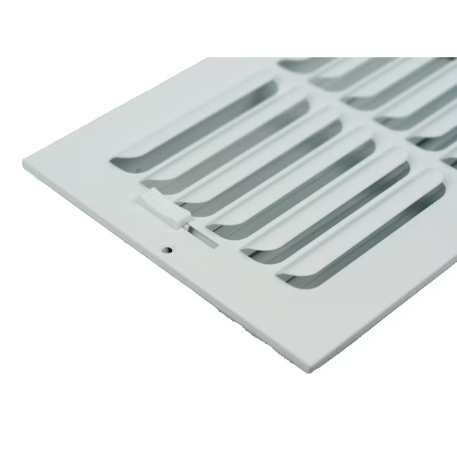 RELIABILT 12 x 8 in, 1 vía, acero curvado, blanco, para pared lateral o techo