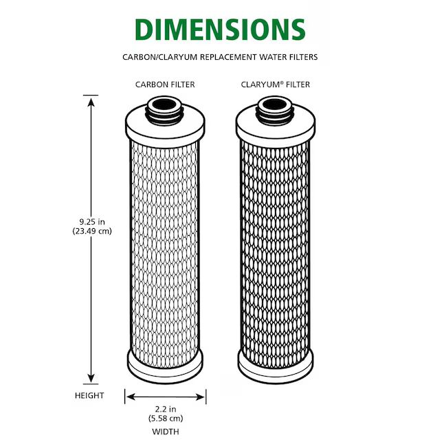 A.O. Smith Clean Water System with RO Boost Carbon Block Under Sink Replacement Filter