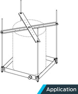 Plataforma para calentador de agua montada en el techo HoldRite Quick Stand™ (21-1/4 pulg. x 21-1/4 pulg. x 2-1/2 pulg.)