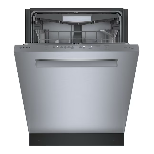 Bosch 500 Series Top Control 24-in Smart Built-In Dishwasher With Third Rack (Stainless Steel) ENERGY STAR, 44-dBA